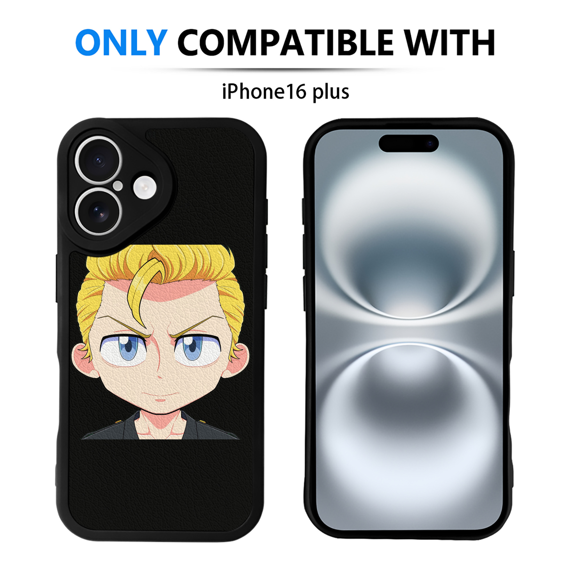 （画像用） 東京リベンジャーズ Tokyo Revengers 【iPhone 16シリーズ対応】シリコンスマホケース（レザー調） 材質：シリコン
